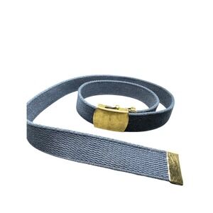 Mens‎ Canvas Web Belt Brass Buckle Adjustable Casual Workwear